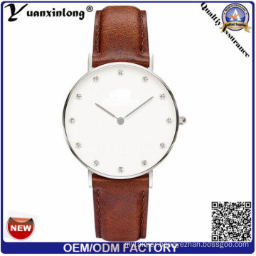 Yxl-248 New Fashion Stone Face Dial Popular Watch Genuine Leather Japan Movt Women Watch Luxury Diamond Business Watches